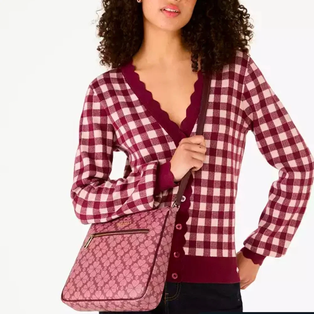 Kate Spade Signature Spade Flower Large Swingpack Crossbody Grenache